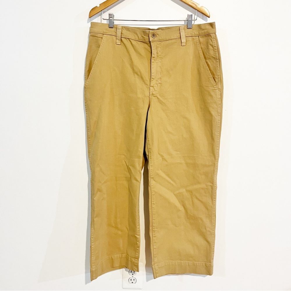 Madewell Wide-Leg Utility Pants in Tan